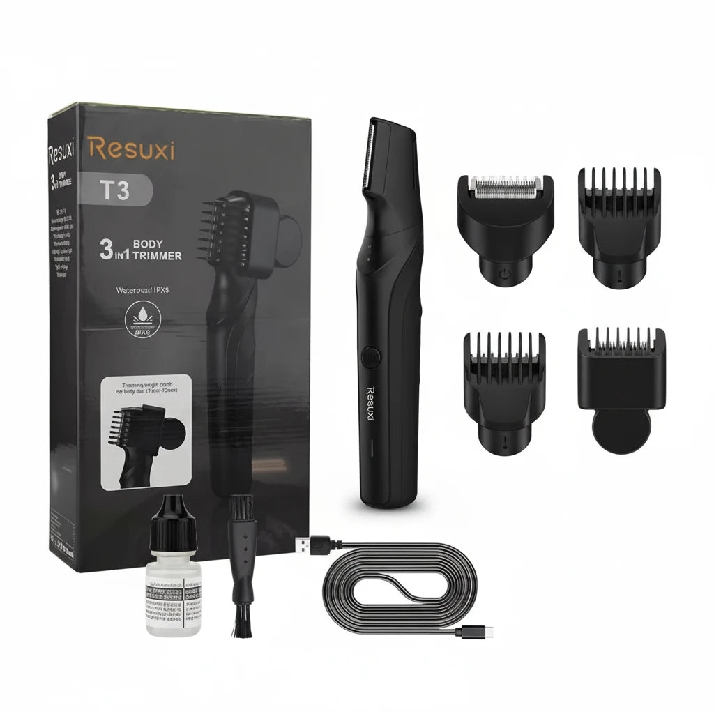 Electric Body Hair Trimmer for Men – trygg, vanntett og presis trimmer for hele kroppen