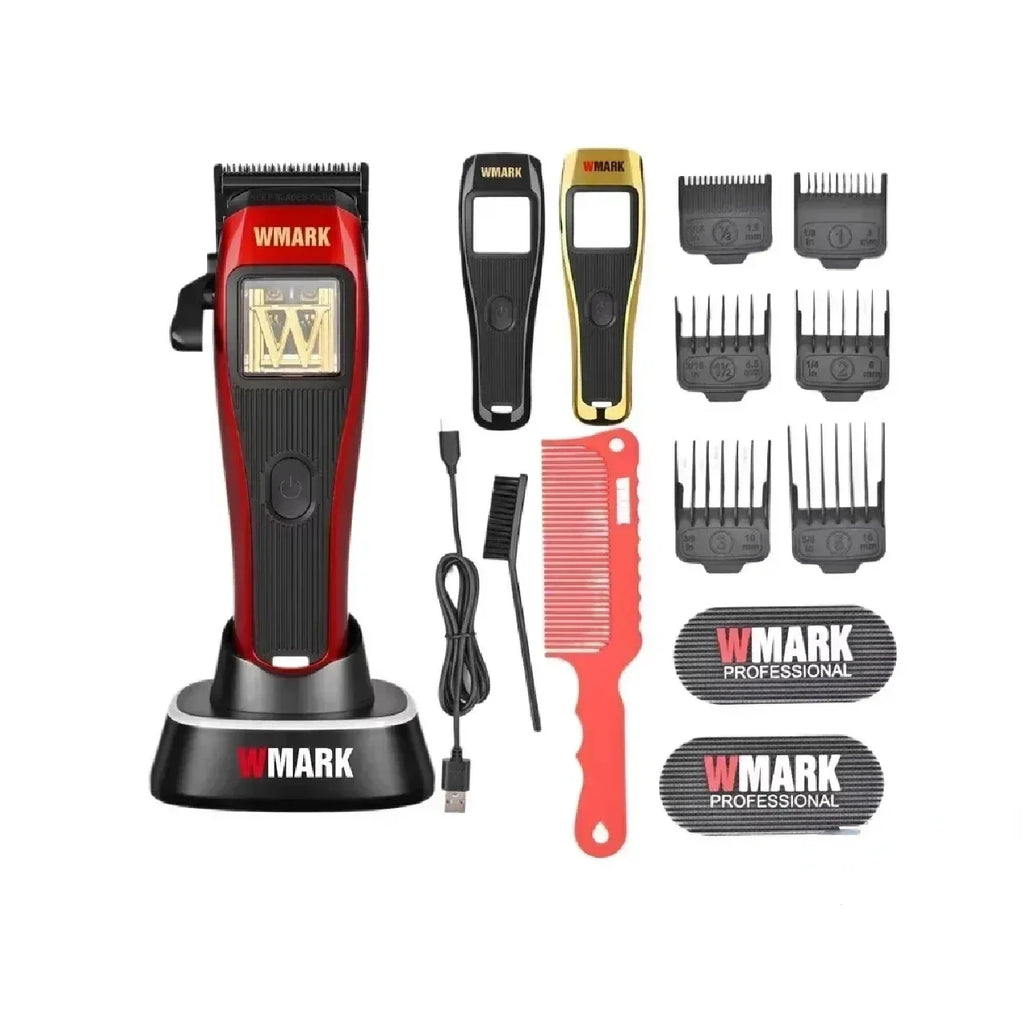 WMARK NG-X1 Profesjonell Hårklipper – 10 000 RPM Magnetmotor og Presisjonsblader i Titan
