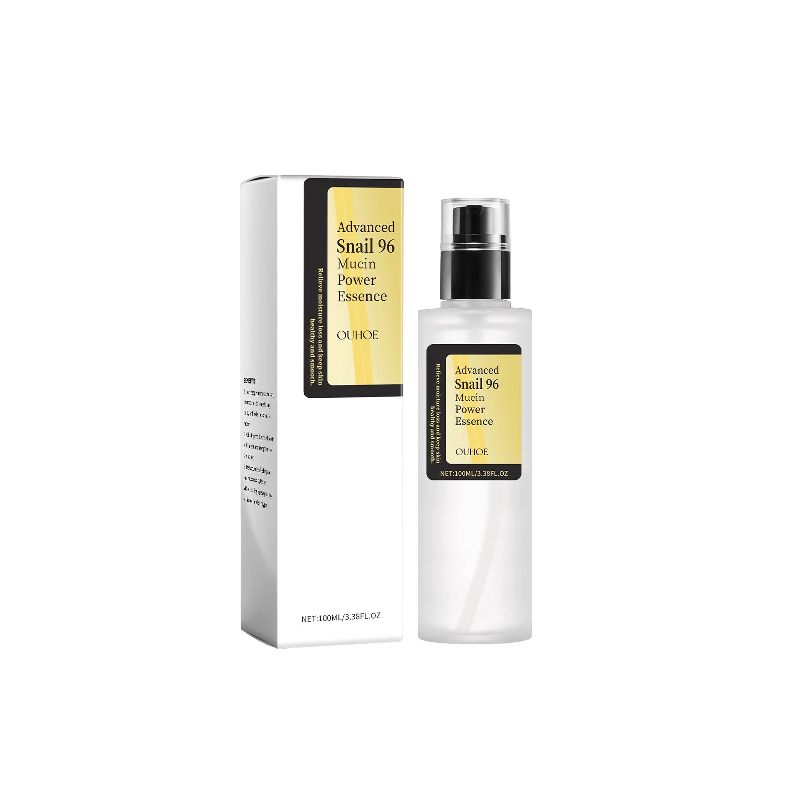 Snail Mucin Essence 100 ml – Intens fukt og naturlig glød for tørr og livløs hud