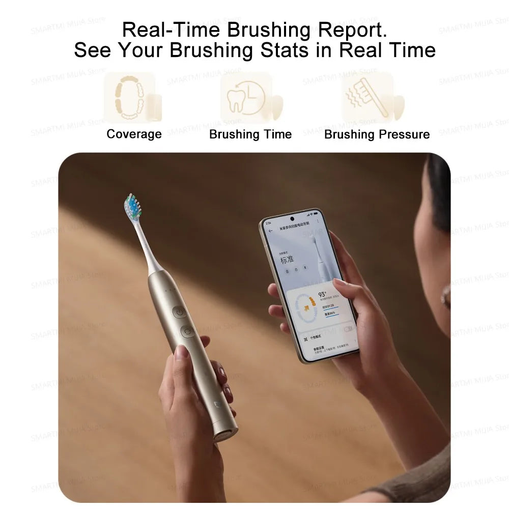 Xiaomi MIJIA Multi-Directional Electric Toothbrush – smart tannbørste med dyp rengjøring og lang batteritid