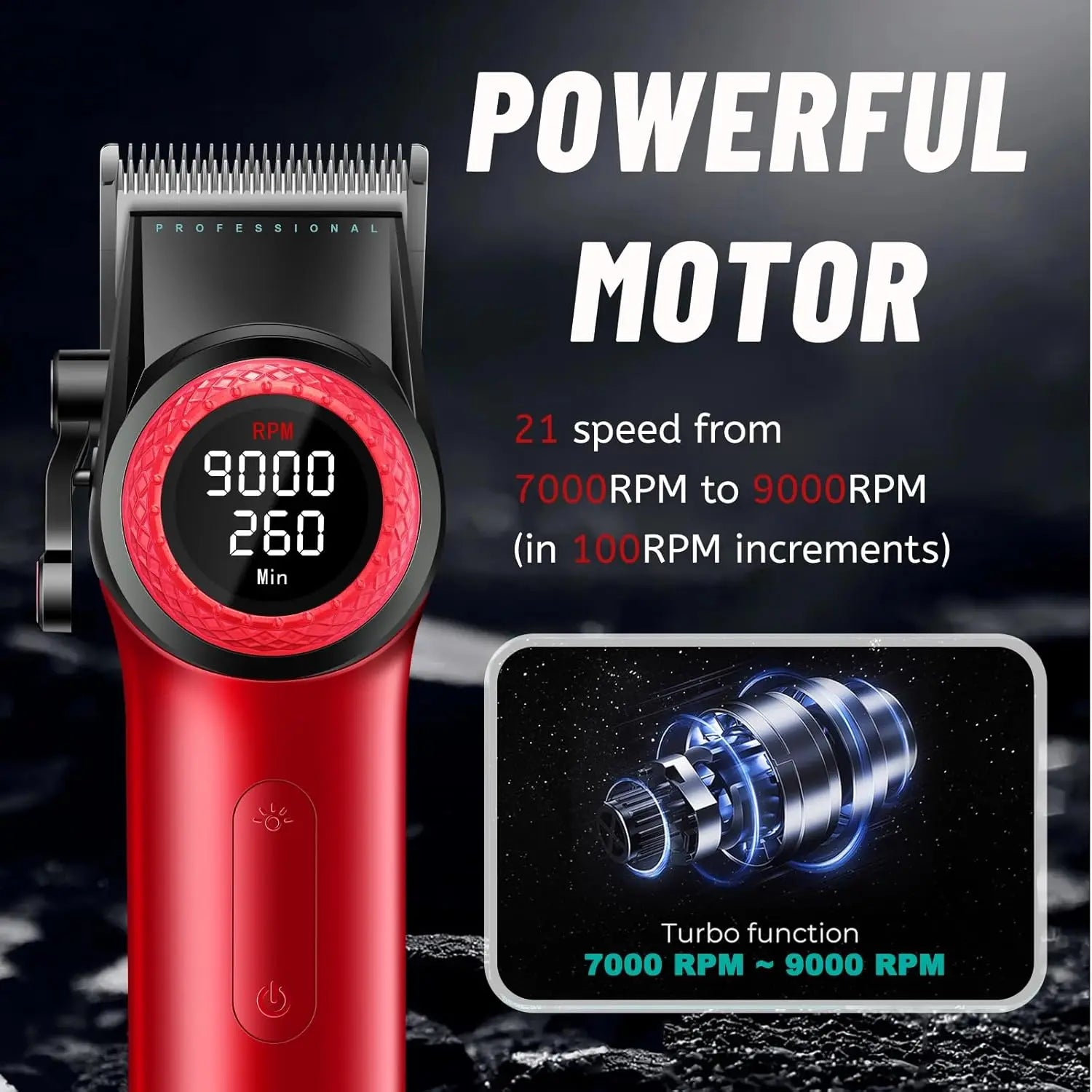 VGR 3 In 1 Hair Cutting Machine Kit High Quality Beard Trimmer Man Professional 9000 Rpm Hair Clipper Men Set