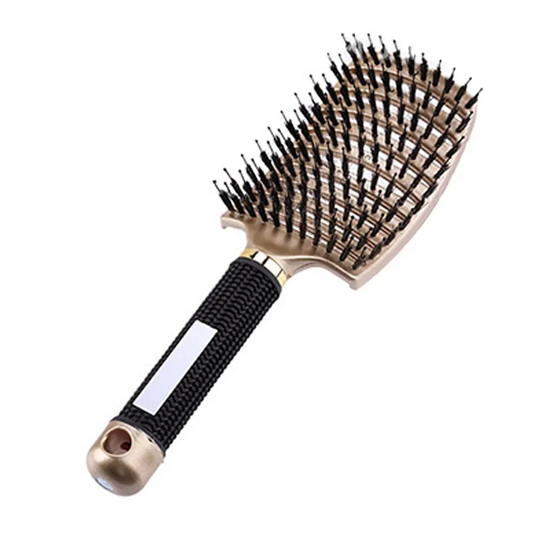 Nylon Bristle Scalp Massage Comb WetDry Use Curly Detangler Salon Hair Tool AntiStatic Design Styling Essential