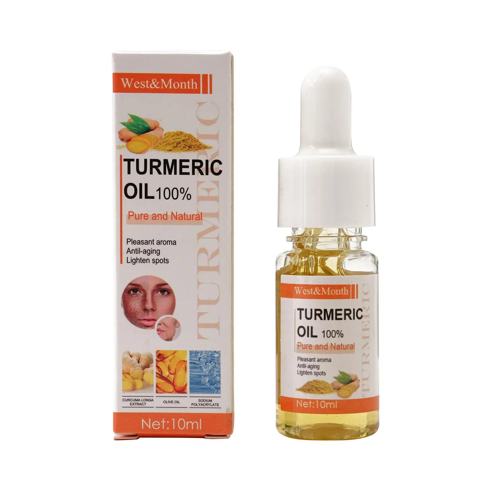 West&Month Turmeric Face Whitening Serum – naturlig glød og jevnere hudtone med gurkemeie