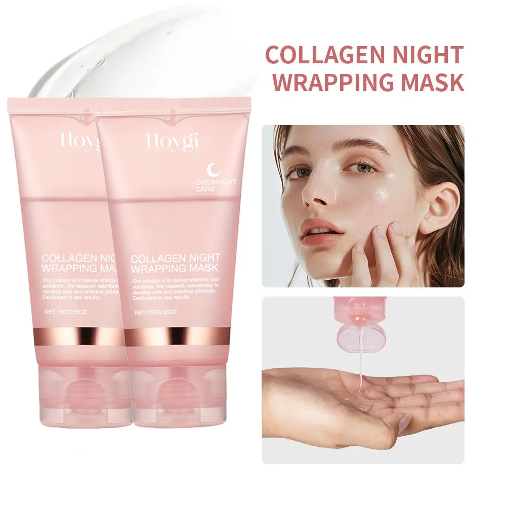 EELHOE Collagen Overnight Peel-Off Mask 75ml – Nattpleie for Glatt, Fast og Fuktet Hud