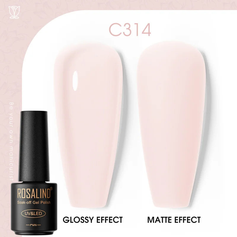 ROSALIND Gel Neglelakk – Klassiske Farger