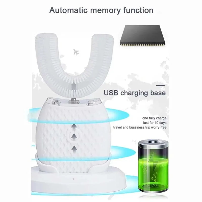 Sonic U-Shaped Automatic Electric Toothbrush – 360°