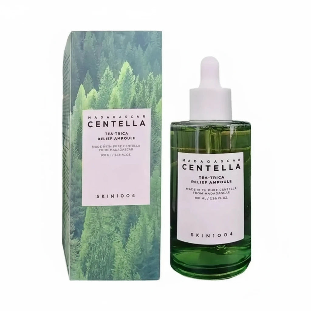 Skin1004 Madagascar Centella Asiatica Ampoule 100 ml – Beroligende, fuktgivende og styrkende hudpleie