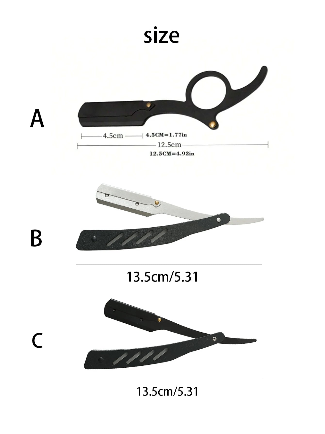 Manuell Barberhøvel i Rustfritt Stål – Presis, Komfortabel og Slitesterk Barbering for Menn