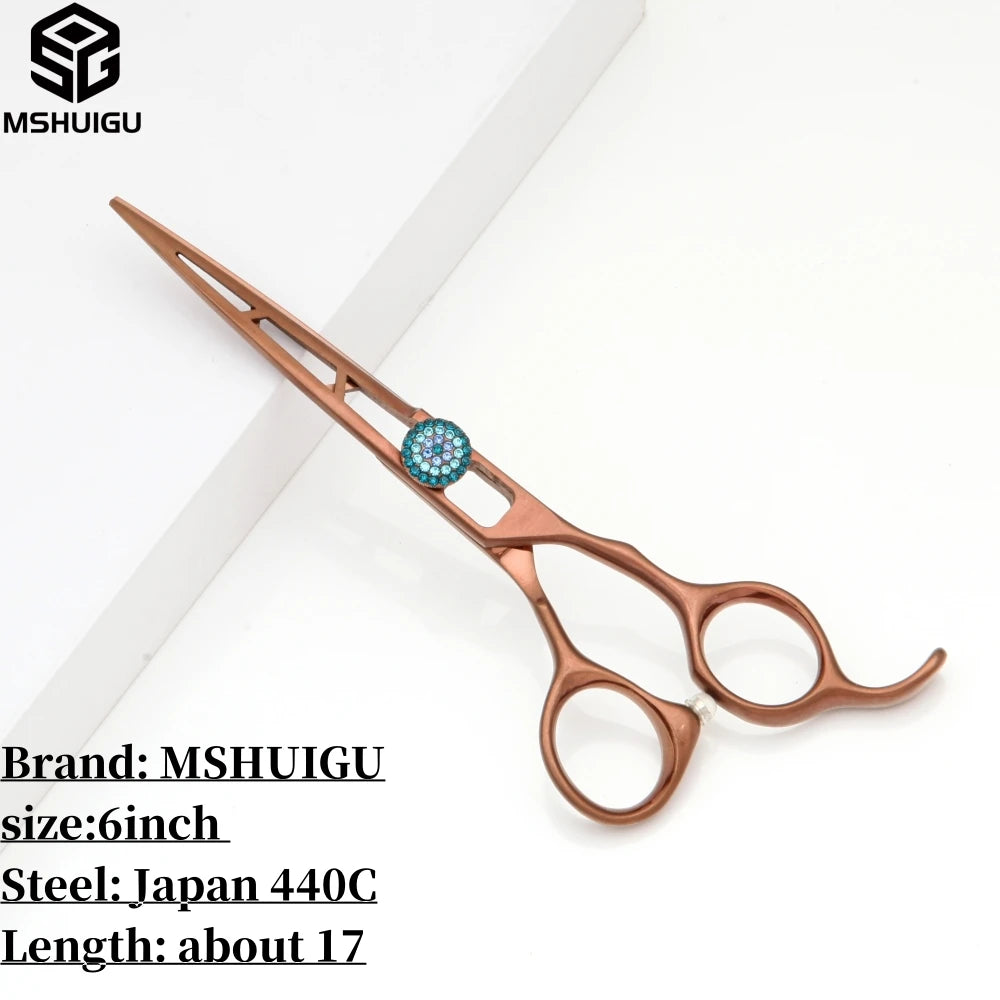 MSHUIGU VG10 Profesjonell Frisørsaks – Laser-Slipt Blad med 26 Tenner for Presis Tynning