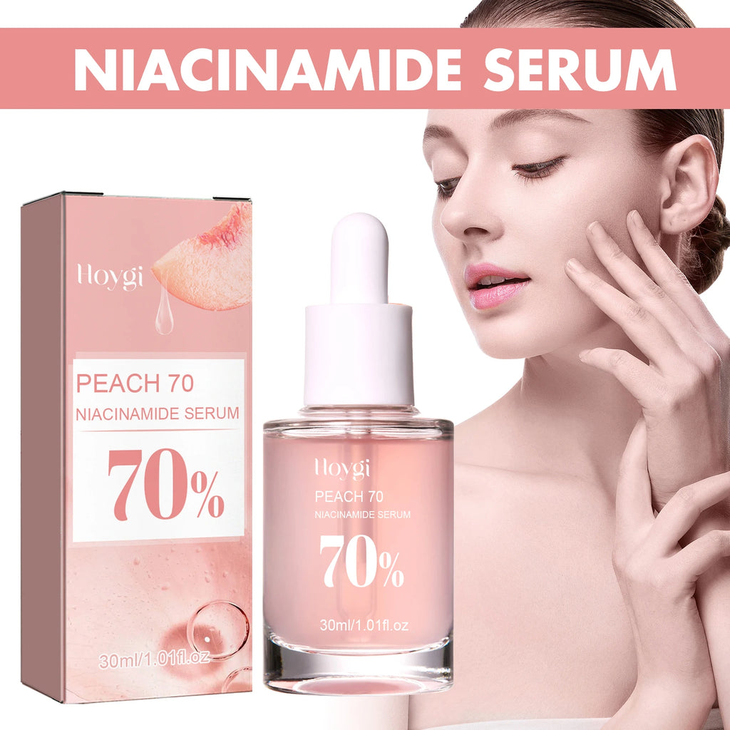 Hoygi Peach 70% Niacinamide Facial Serum – Glød, fukt og jevn hudtone med naturlig ferskenekstrakt