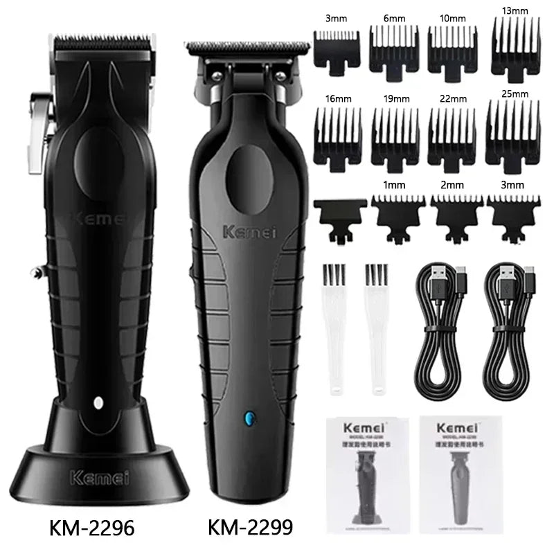 Kemei Hair Clippers Kit KM-2296 KM-2299 KM-1102 Men's Electric Hair Trimmer Machine Professional Hair Cutting Machine Clipper