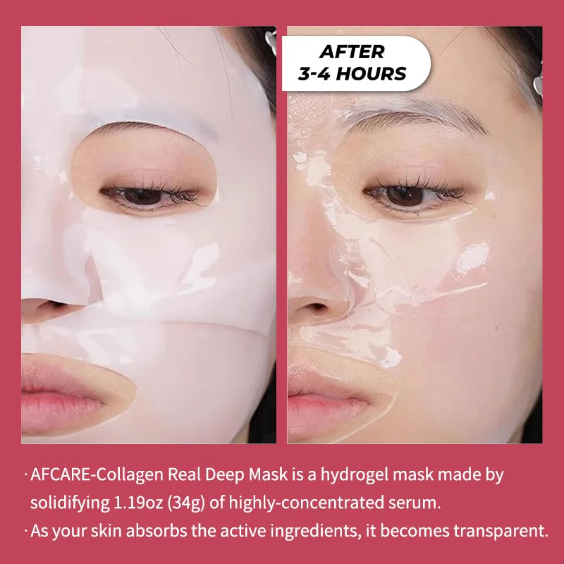 AFCARE Bio Collagen Face Mask – Dyp Fukt og Anti-Aging Effekt