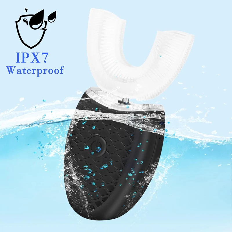 MIKO NICE Automatisk U-Formet Elektrisk Tannbørste – Vanntett, Bærbar og Effektiv for Voksne og Barn