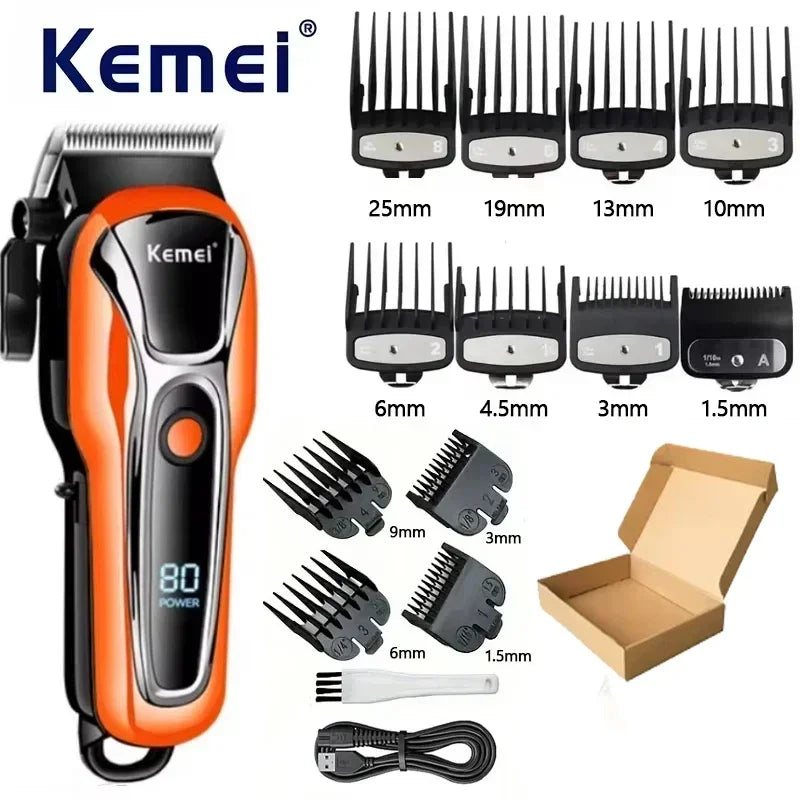 Kemei KM-PG1990A Professional Hair Clipper – kraftig, presis og stillegående trimmer for profesjonell hårklipp