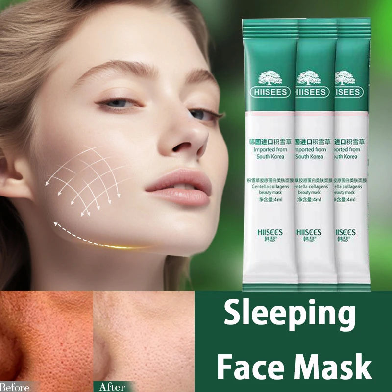 PWYUMAN Centella Collagen Sleeping Facial Mask – Fukt, Fasthet og Fornyelse Mens Du Sover