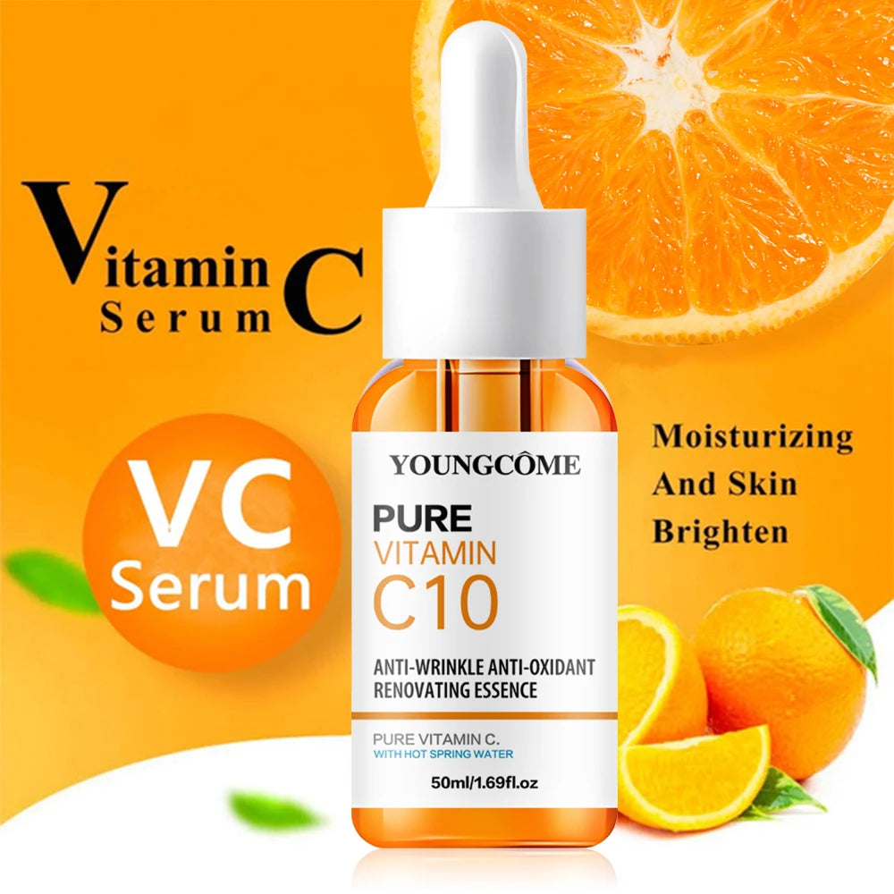 YOUNGCOME Vitamin C Facial Essence – Lysere hudtone, jevn glød og ungdommelig spenst