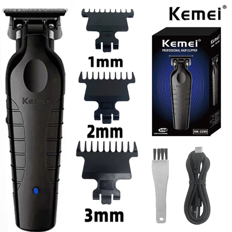 Kemei KM-2299 Professional Hair Trimmer – presis, kraftig og perfekt til fading, konturer og presisjonsklipp