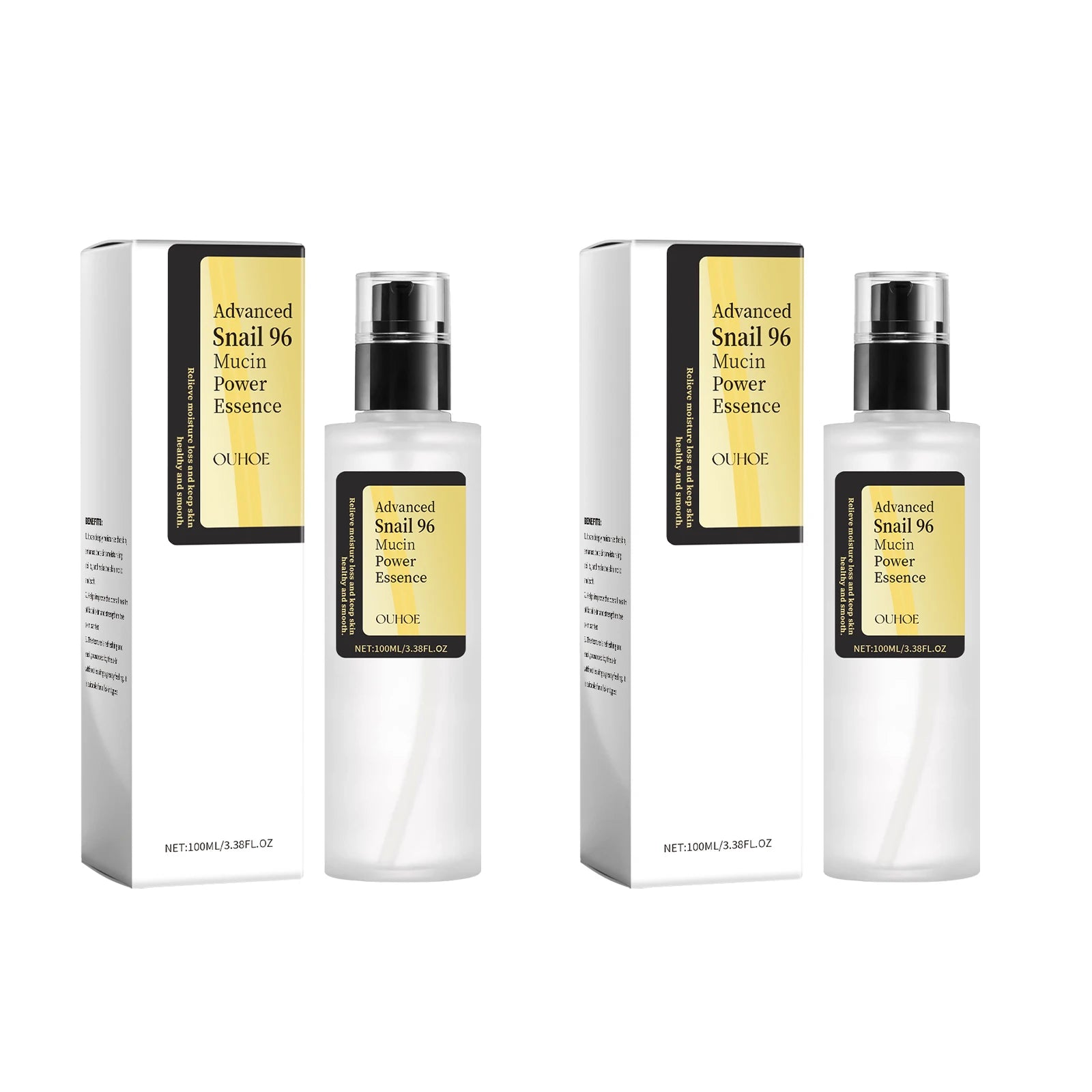 Snail Mucin Essence 100 ml – Intens fukt og naturlig glød for tørr og livløs hud