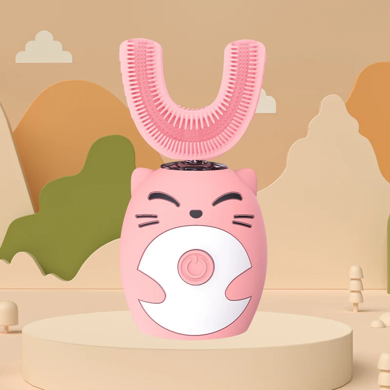 Balashov Kids U-Shape Sonic Electric Toothbrush – 360° smart tannbørste for barn med ultralydrengjøring og IPX7 vanntetthet