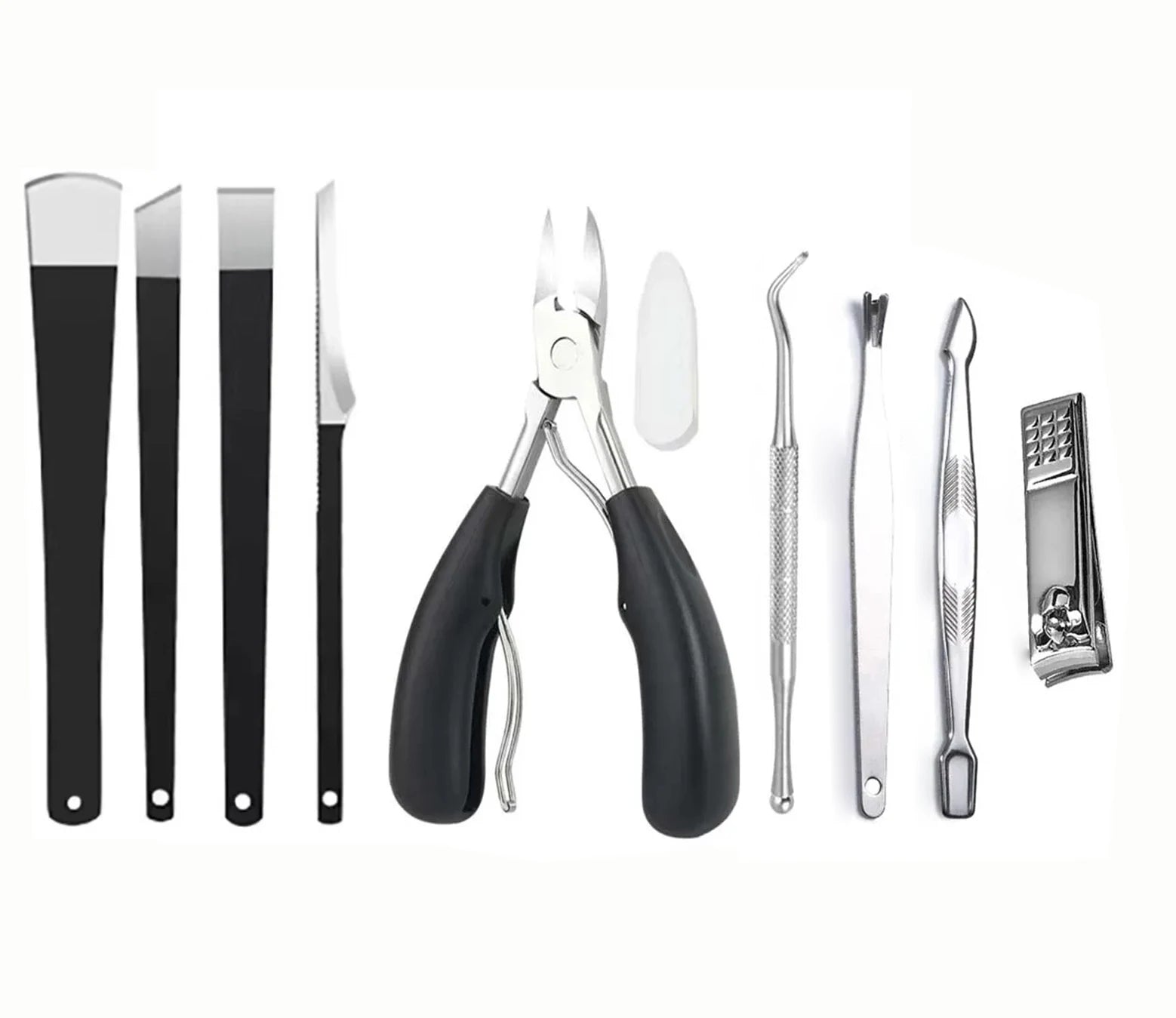 4/5/6/9 stk Pedikyrknivsett – Komplett Fotpleiesett i Rustfritt Stål for Hard Hud og Neglepleie