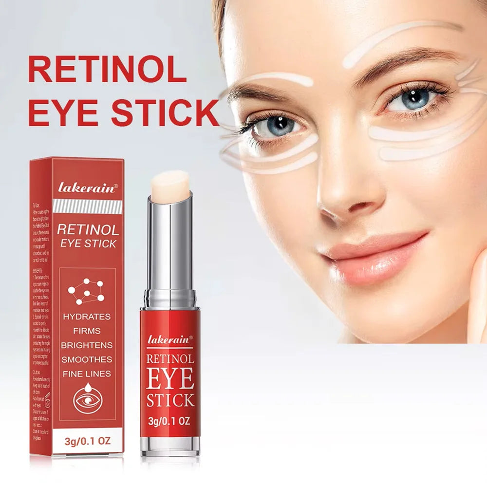 Lakerain Retinol Eye Cream Stick – Mot Mørke Ringer, Hevelser og Fine Linjer (3g)