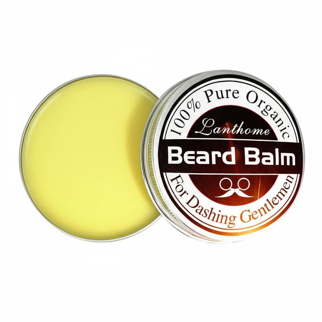 Natural Beard Balm Wax Beard Growth Oil for Men Moisturizing Smoothing Beard Styling Professional Care Cream Skin Care
