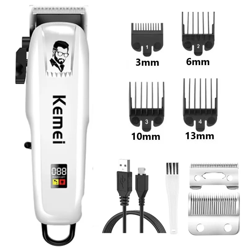 Kemei KM-PG809A Professional Hair Clipper – stillegående, kraftig og presis for hele familien