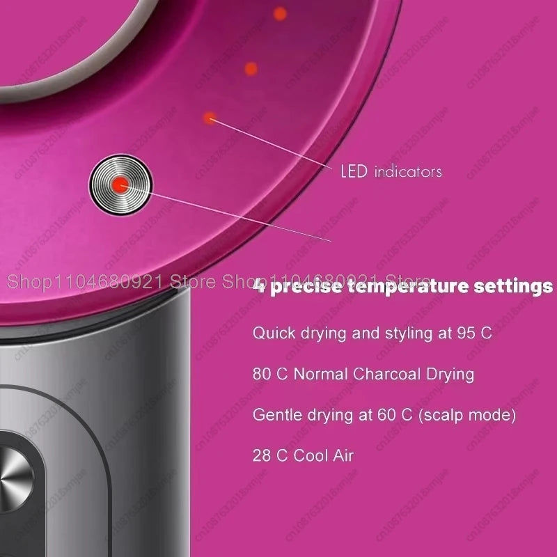Bladfri Hårføner med Flyaway-Munnstykke og Ioneteknologi – Stillegående, Kraftig og Skånsom