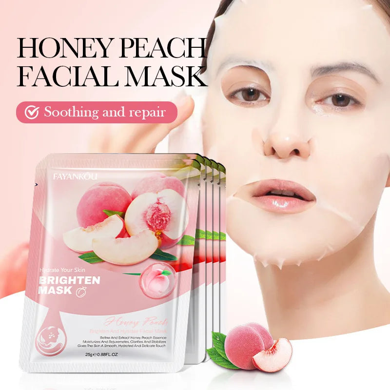 Fruits Facial Mask 10stk – Naturlig Fukt og Strålende Glød