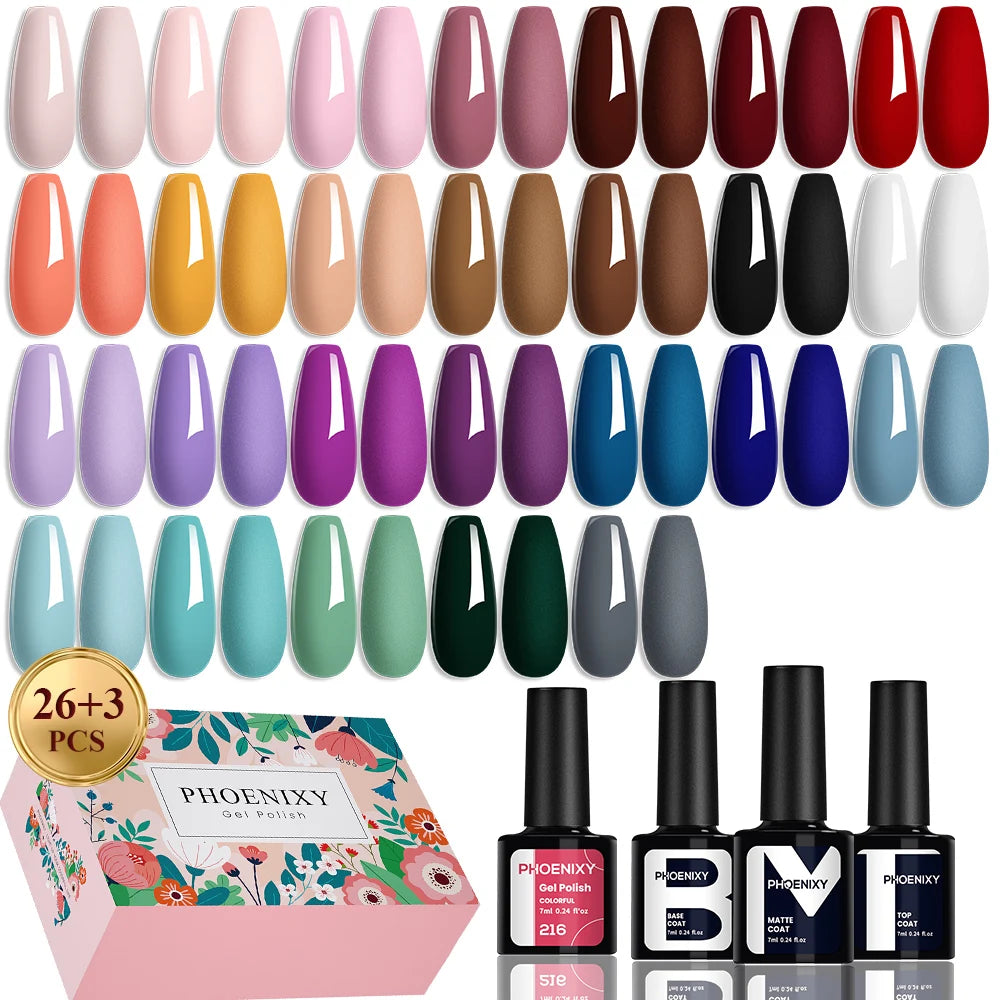 PHOENIXY Gel Neglelakksett