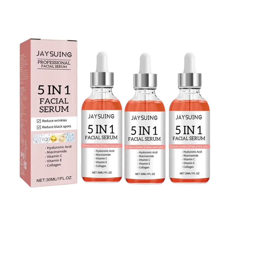 Jaysuing 5-i-1 Hyaluronic Acid Face Serum – intensiv fukt, glød og jevnere hudtone