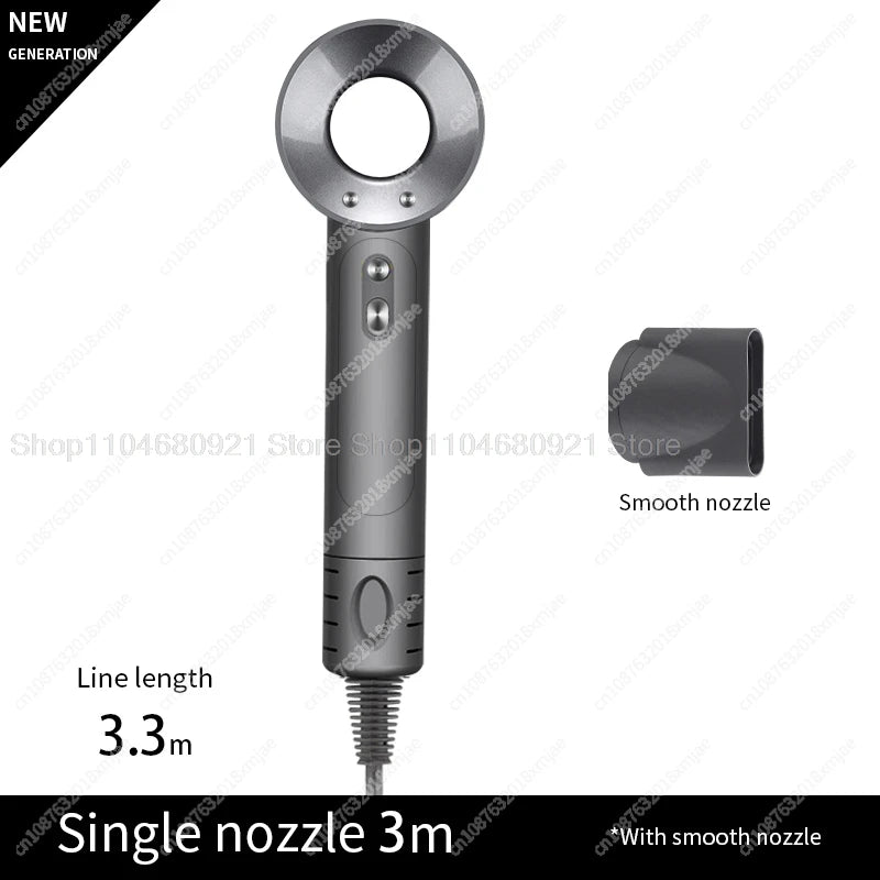 Bladfri Hårføner med Flyaway-Munnstykke og Ioneteknologi – Stillegående, Kraftig og Skånsom