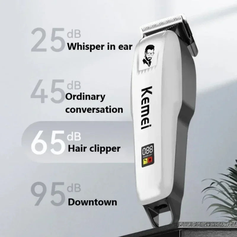 Kemei KM-PG809A Professional Hair Clipper – stillegående, kraftig og presis for hele familien