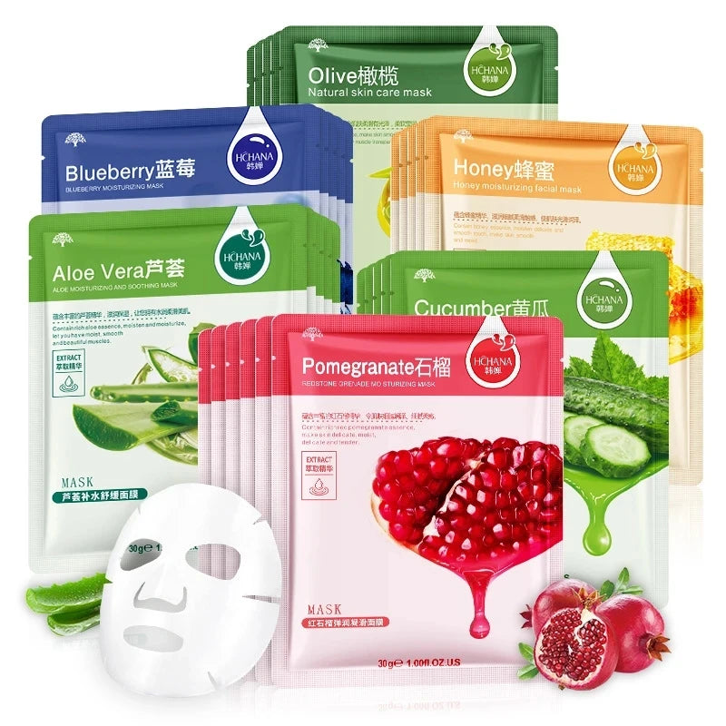 SADOER Natural Plant Facial Mask 30stk