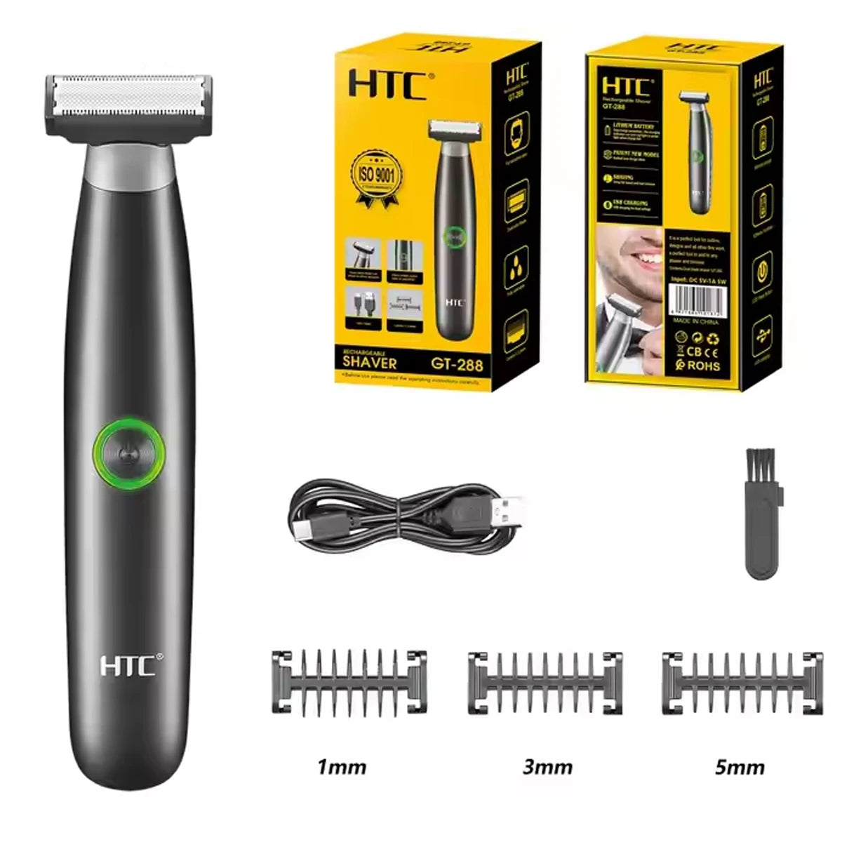 HTC 266-GT Face + Body Hybrid Trimmer – alt-i-én løsning for presis og komfortabel grooming
