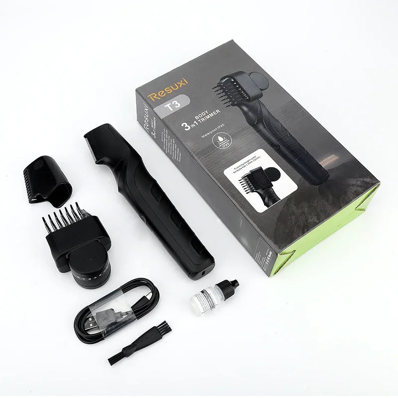 Electric Body Hair Trimmer for Men – trygg, vanntett og presis trimmer for hele kroppen