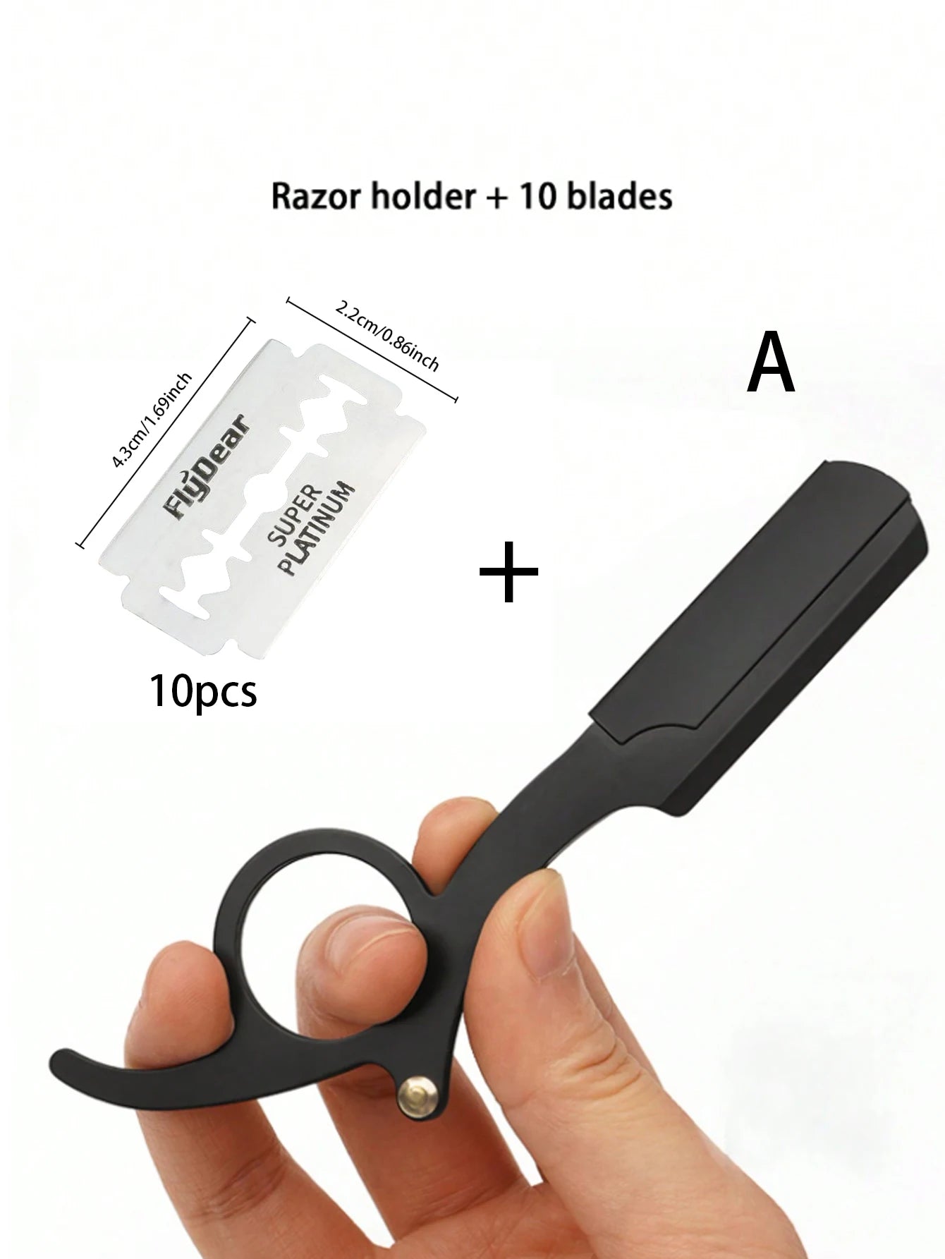 Manuell Barberhøvel i Rustfritt Stål – Presis, Komfortabel og Slitesterk Barbering for Menn