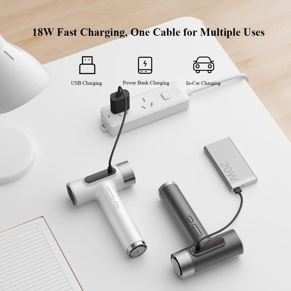 Trådløs Høyhastighets Hårføner – 100 000 RPM med Varm- og Kaldluft