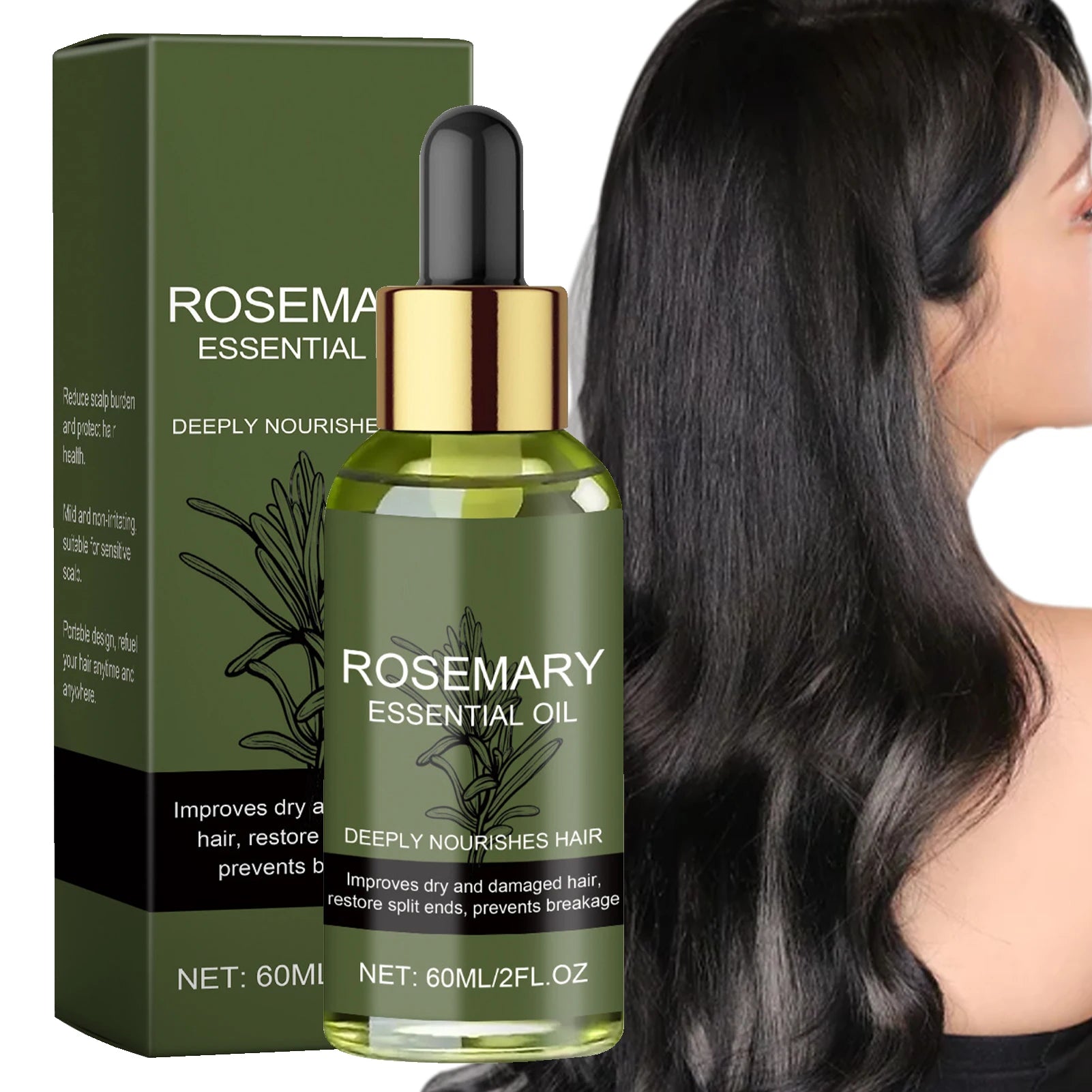 Rosemary Hair Essential Oil – Naturlig styrke, glans og næring for sunt hår