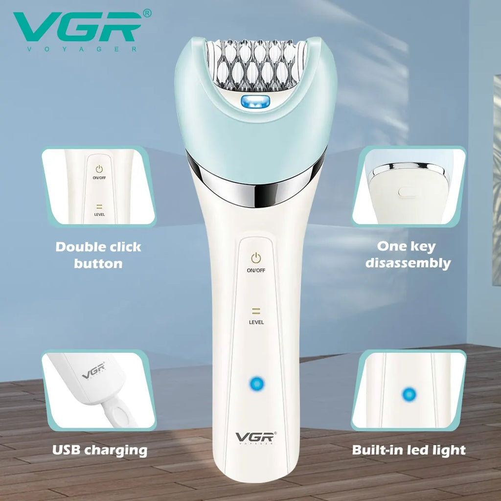 VGR V-703 5-i-1 Epilator og Trimmer – skånsom, effektiv og allsidig hårfjerning for hele kroppen