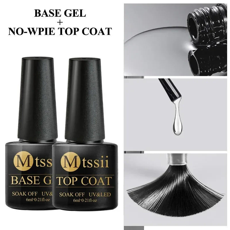 MTSSII 6-Delers Nude &amp; Brun Gel Neglelakksett