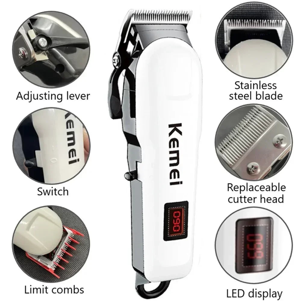 Kemei KM-809A Professional Hair Clipper – kraftig, stillegående og presis hårklipper for alle hårtyper