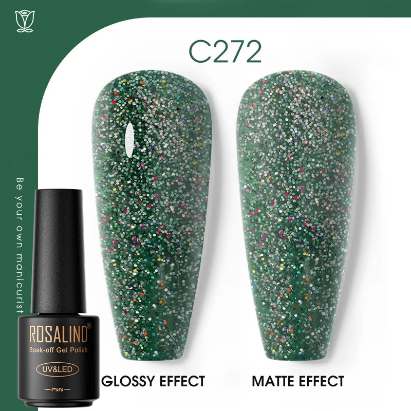 ROSALIND Gel Neglelakk – Klassiske Farger