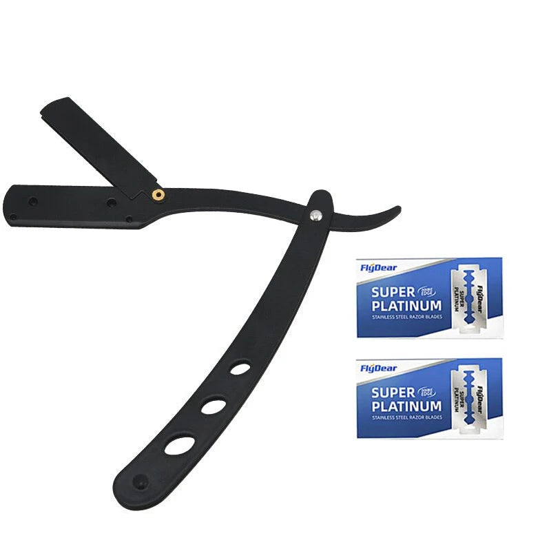 Klassisk Barberkniv i Rustfritt Stål – Presis, Allsidig og Tidløs Barbering for Menn