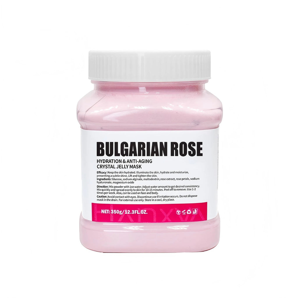 Rose Jelly Mask 350g – Profesjonell Glød, Fukt og Myk Hud