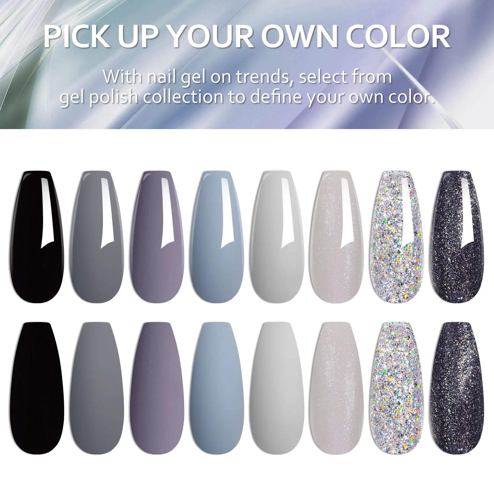 6-Delers Fargerikt Gel Neglelakksett – Autumn Sparkle Edition