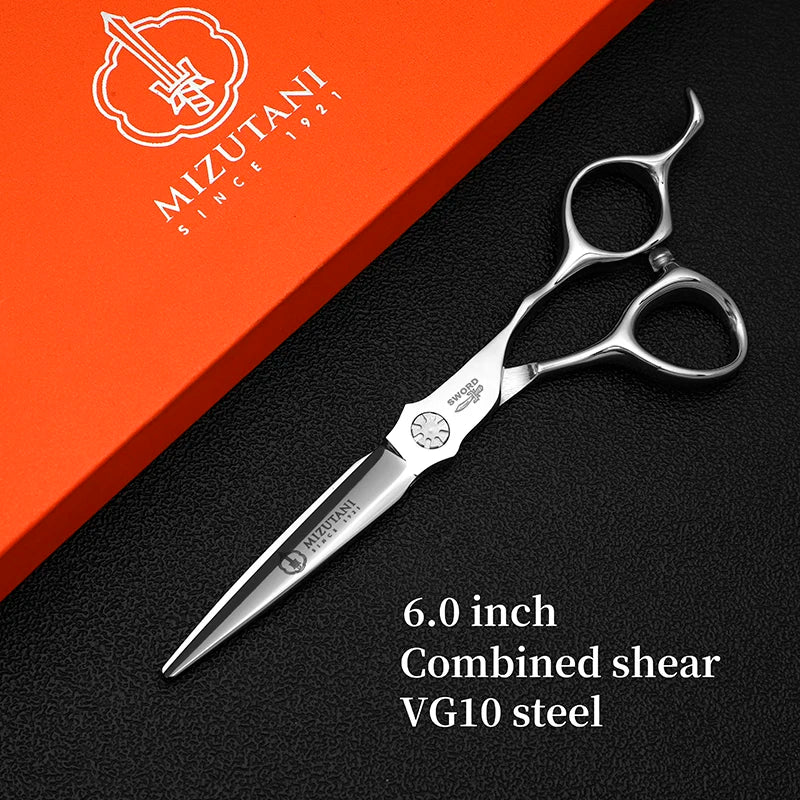 Profesjonelt saksesett i 440C-stål – 6" klippe- og uttynningssaks