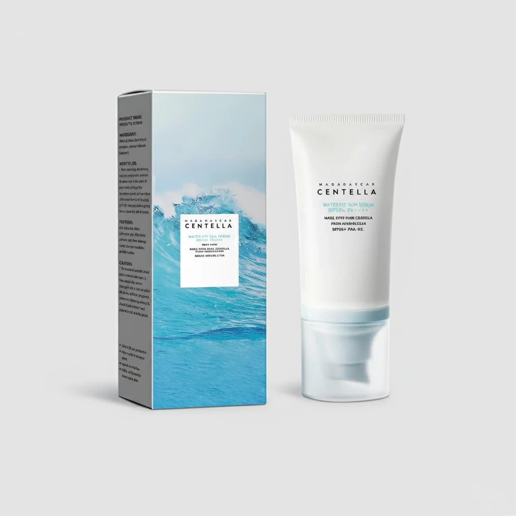 Koreansk Solkrem SPF50+ – Vannfast, Fuktighetsgivende og Effektiv UV-beskyttelse for Ansikt og Kropp (50ml)