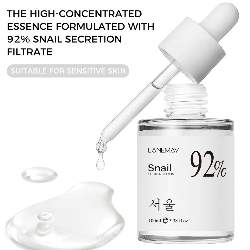 92% Snail Soothing Facial Essence – intensiv fukt og glød med snegleslimfiltrat