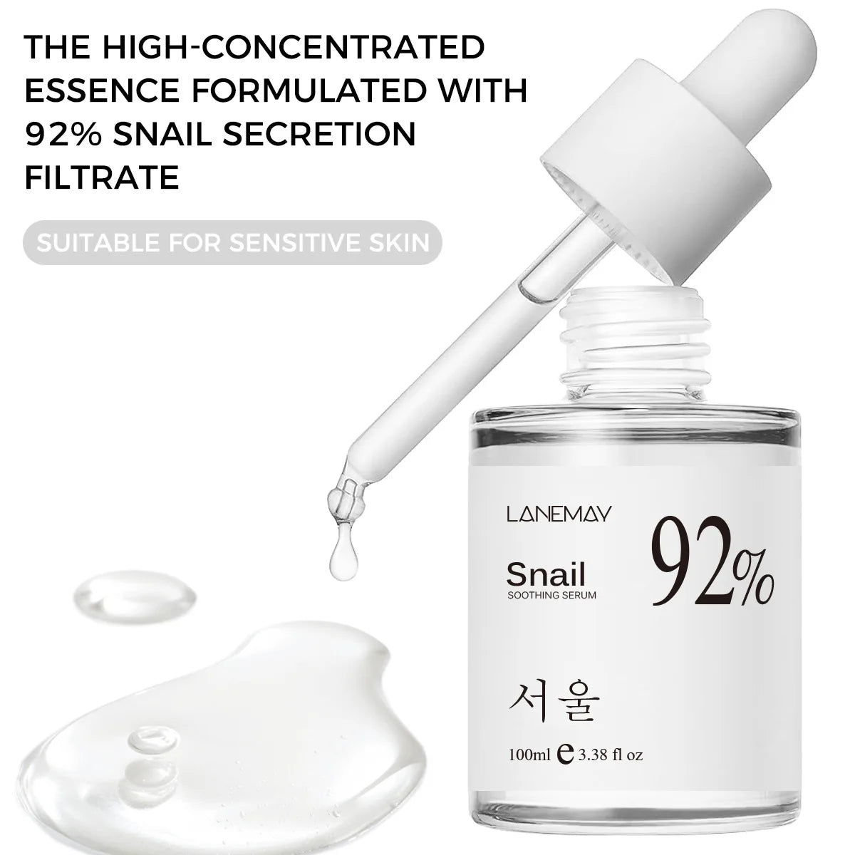 92% Snail Soothing Facial Essence – intensiv fukt og glød med snegleslimfiltrat